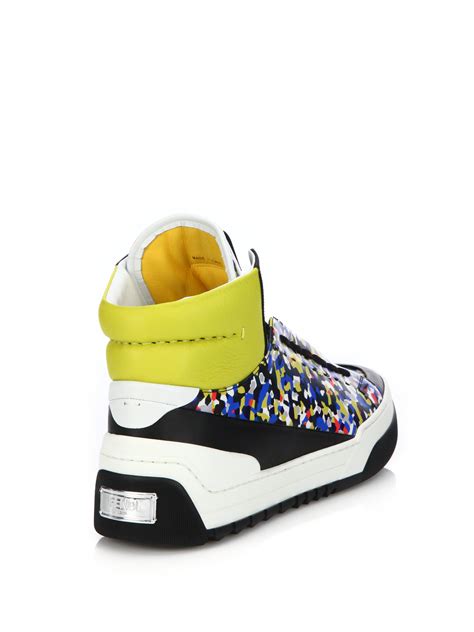 sneaker fendi shoes|fendi designer high top sneakers.